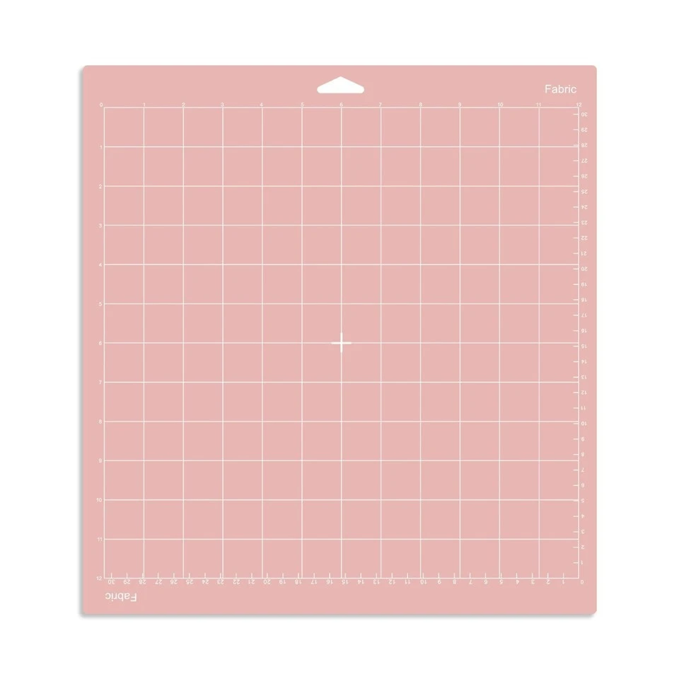 Tapis coupe-pointe en tissu rose
